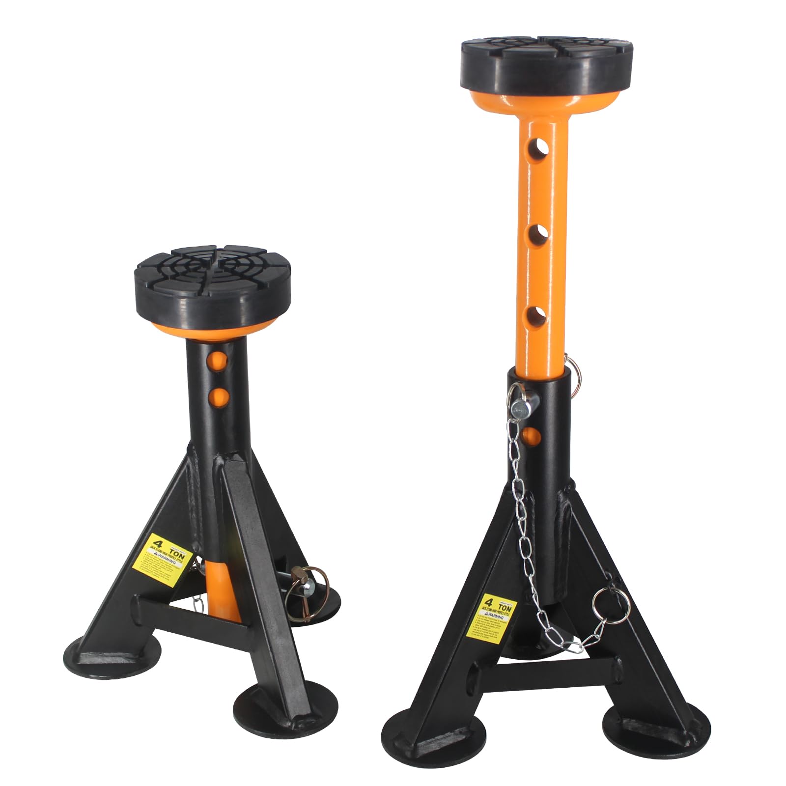 BESTOOL Low Profile Car Jack Stand | Mini Jack Stand with Security Locking Pins-4ton(8000Ibs) Capacity, 2 Pack
