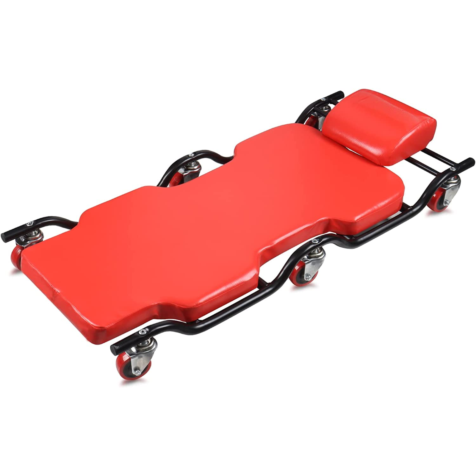BESTOOL Enredadera automotriz de servicio pesado | Enredadera mecánica con marco de metal | Capacidad de 350 libras, rojo. 